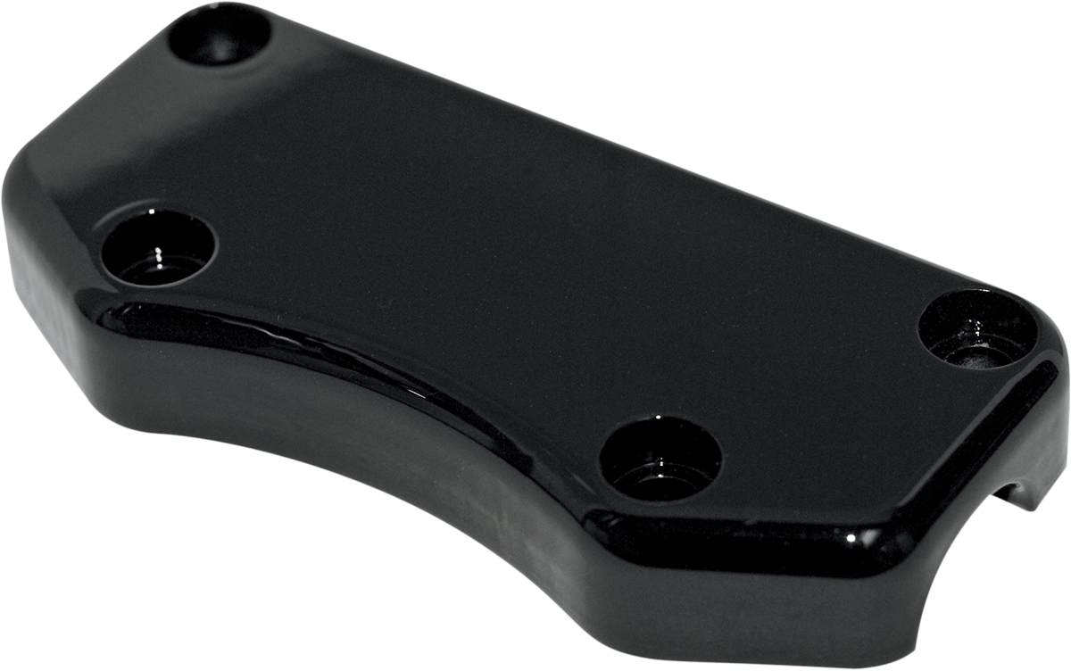 DRAG SPECIALTIES 0602-0348 Buffalo Handlebar Clamp - Smooth - Black - DRG-0602-0348
