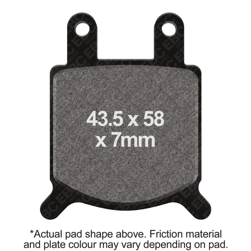 EBC GMA Calipers 2 Piston (小型) 卡鉗 Model B (CCI No. 09-996) 前側 有機材質 煞車來令片｜FA76