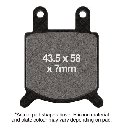 EBC GMA Calipers 2 Piston (小型) 卡鉗 Model B (CCI No. 09-996) 前側 有機材質 煞車來令片｜FA76