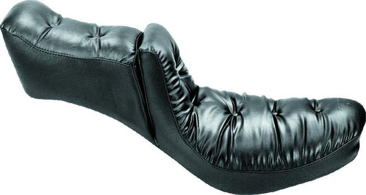 Mustang Seats 23-24 HD CVO Rd Glide(ST), 2024 Rd Glide and Str Glide Touring Solo 座椅 - 黑色/灰色 Stitch｜89401GM