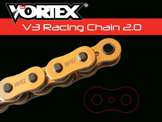 Vortex Racing V3 2.0 鏈條 530SX3-114- 金色｜G530SX3-114