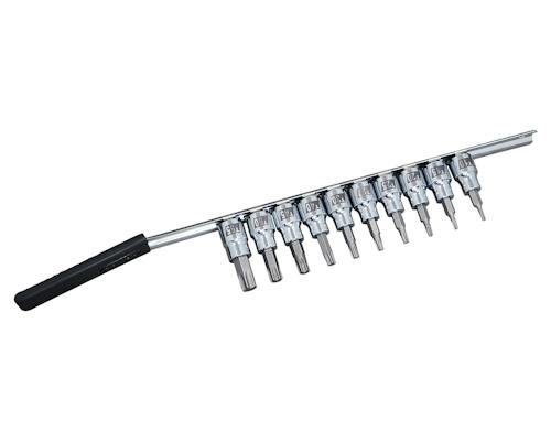 CruzTOOLS Torx Socket Bit Set - 3/8 in. drive, 10 pieces | TX38TBS