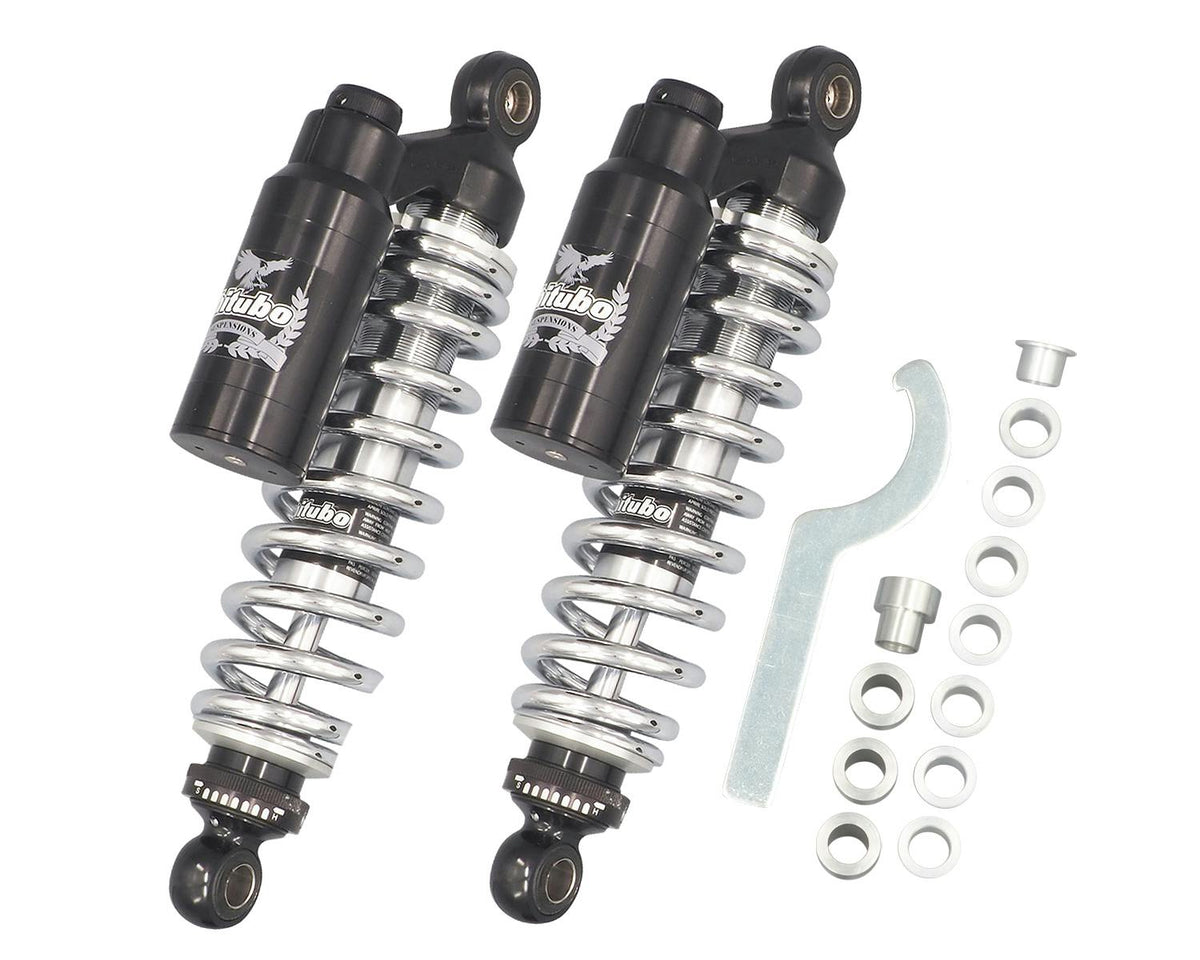 Bitubo WMT Rear Shock Absorbers - 306 mm / Chromed Springs | HD050WMT03