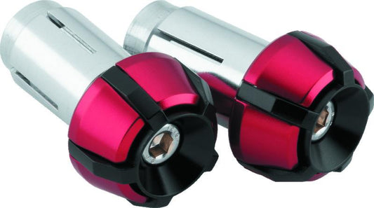 BikeMaster Anti-Vibration Bar Ends - 黑色/紅色｜152152