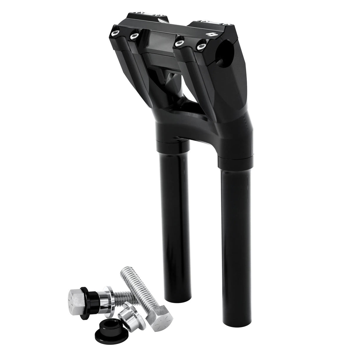 Kraus Motor Isolated Kickback Risers | Height and Clamp Options / 12 in / 1-1/8 in / 黑色陽極
