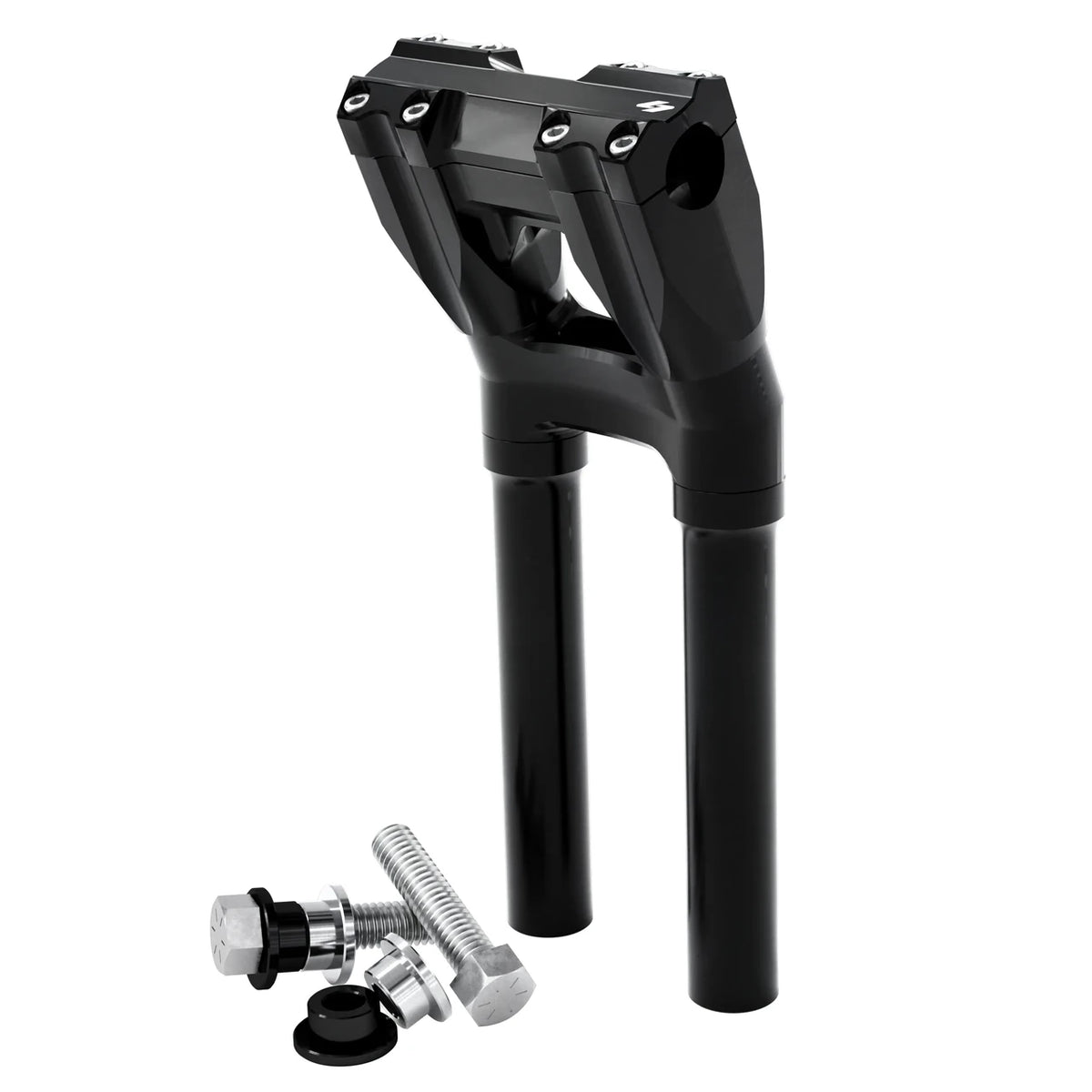 Kraus Motor Isolated Kickback Risers | Height and Clamp Options / 12 in / 1 in / 黑色陽極