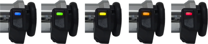 Koso AX068M10 Titan-X Heated Grips - Chrome, Cable Throttle