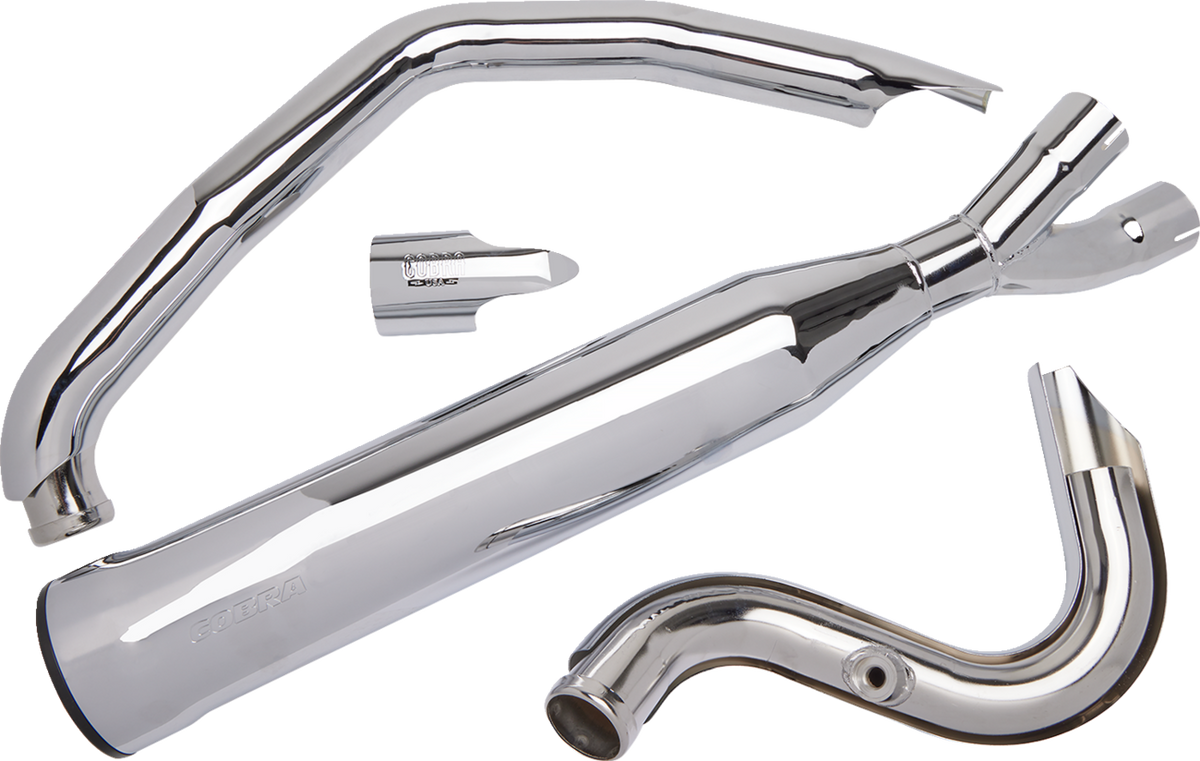 Cobra 1800-1918 / 6468 PowerPro HP 2:1 RPT Exhaust System - Chrome - 2012-2017 Dyna