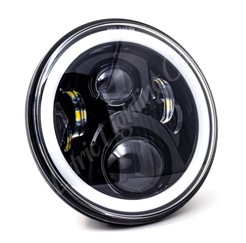 Letric Lighting 7 吋 LED 黑色 全環光圈 Indian｜LLC-ILHC-7DB