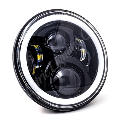 Letric Lighting 7 吋 LED 黑色 全環光圈 Indian｜LLC-ILHC-7DB