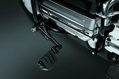 Kuryakyn Ergo III 可調式 固定座 附 Trident Dually ISO 腳踏 亮黑色｜3990