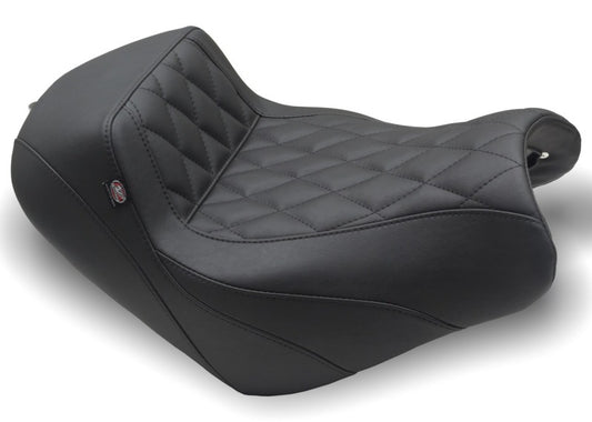 Mustang Seats 15-23 Kawasaki Vulcan S Solo 座椅 菱形紋 Stitch - 黑色｜76430