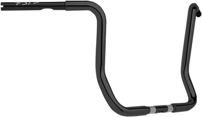 CycleSmiths 113-W-14-BP 13 in. Gloss Black Bagger Ape Handlebar - Main View