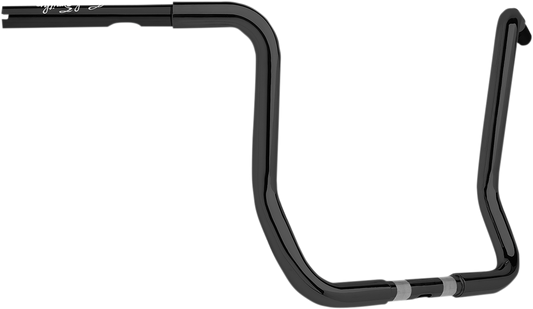 CycleSmiths 113-W-14-BP 13 in. Gloss Black Bagger Ape Handlebar - Main View