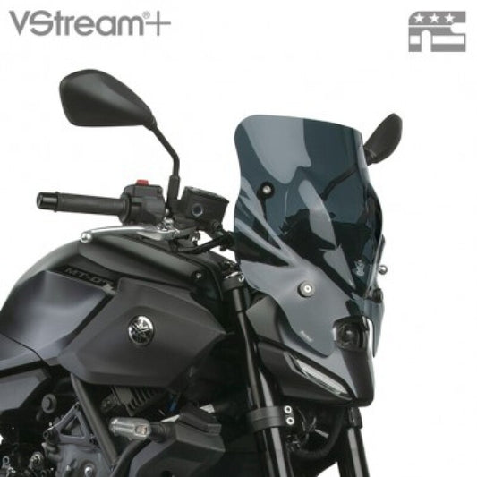 National Cycle 25+ Yamaha MT-07 Vstream+ Quantum HC 聚碳酸酯 低版 風鏡 - 深色透光｜N20352