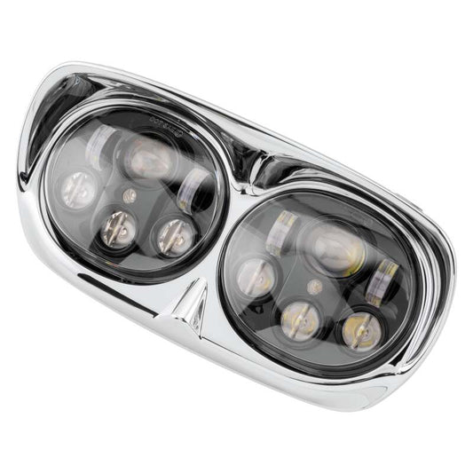 Letric Lighting LED 頭燈 雙組 5.75 吋 黑色/鍍鉻｜LLC-LRHP-CB