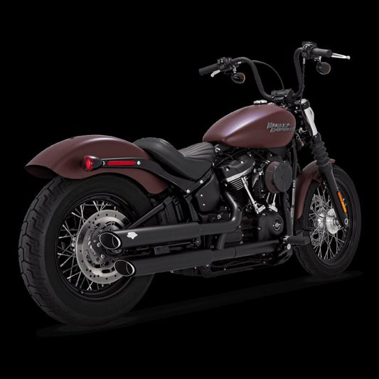 Vance & Hines 18-24 Harley-Davidson Softail 車系 Twin Slash 尾段排氣管 - 黑色｜46379