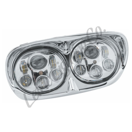 Letric Lighting LED 頭燈 雙組 5.75 吋 鍍鉻｜LLC-LRHP-CC