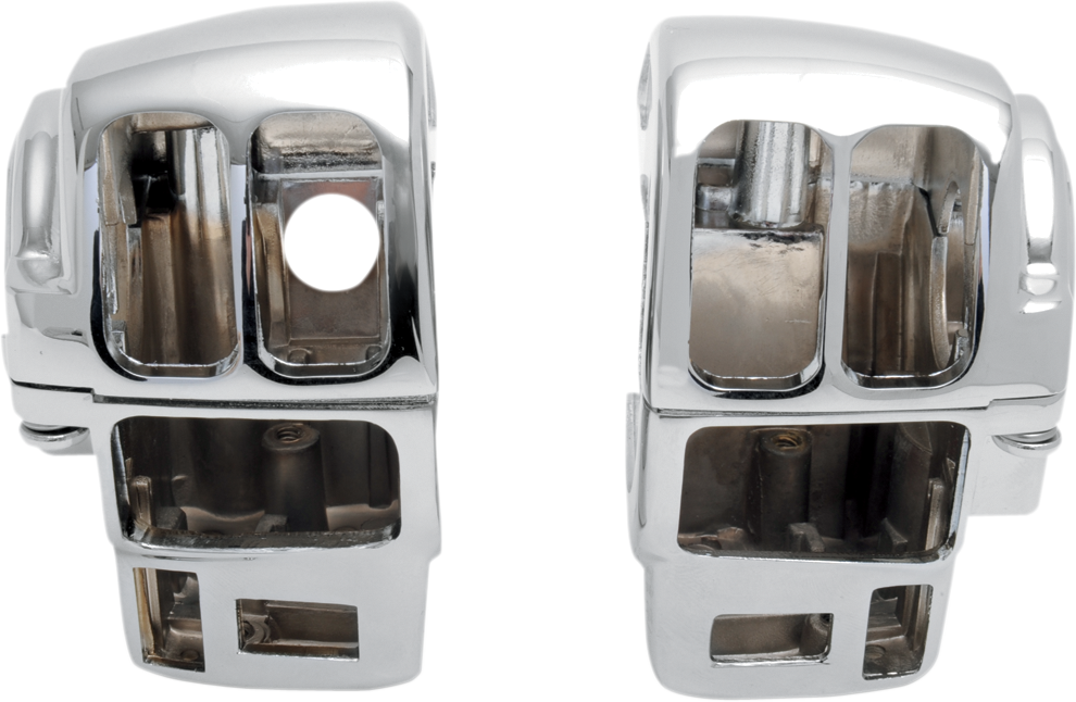 Drag Specialties 0616-0091 Chrome Switch Housing Kit with Radio/Cruise for 2008-2013 Touring
