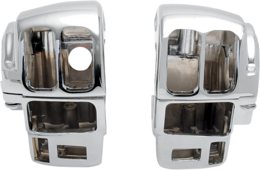 Drag Specialties 0616-0091 Chrome Switch Housing Kit with Radio/Cruise for 2008-2013 Touring