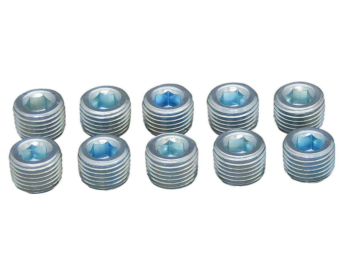 S&S Cycle Oil Pump and Crankcase Pipe Plugs - 1/8-27 NPTF x 0.188 in., 10-Pack | 50-1015