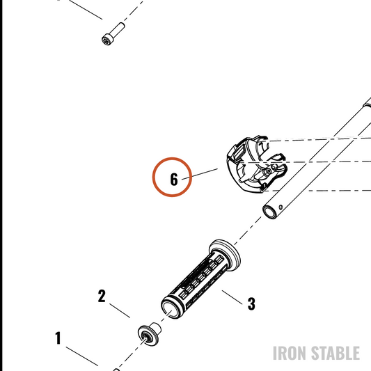 Harley-Davidson 71500537 Left Hand-Control Rear Cover — OEM parts illustration