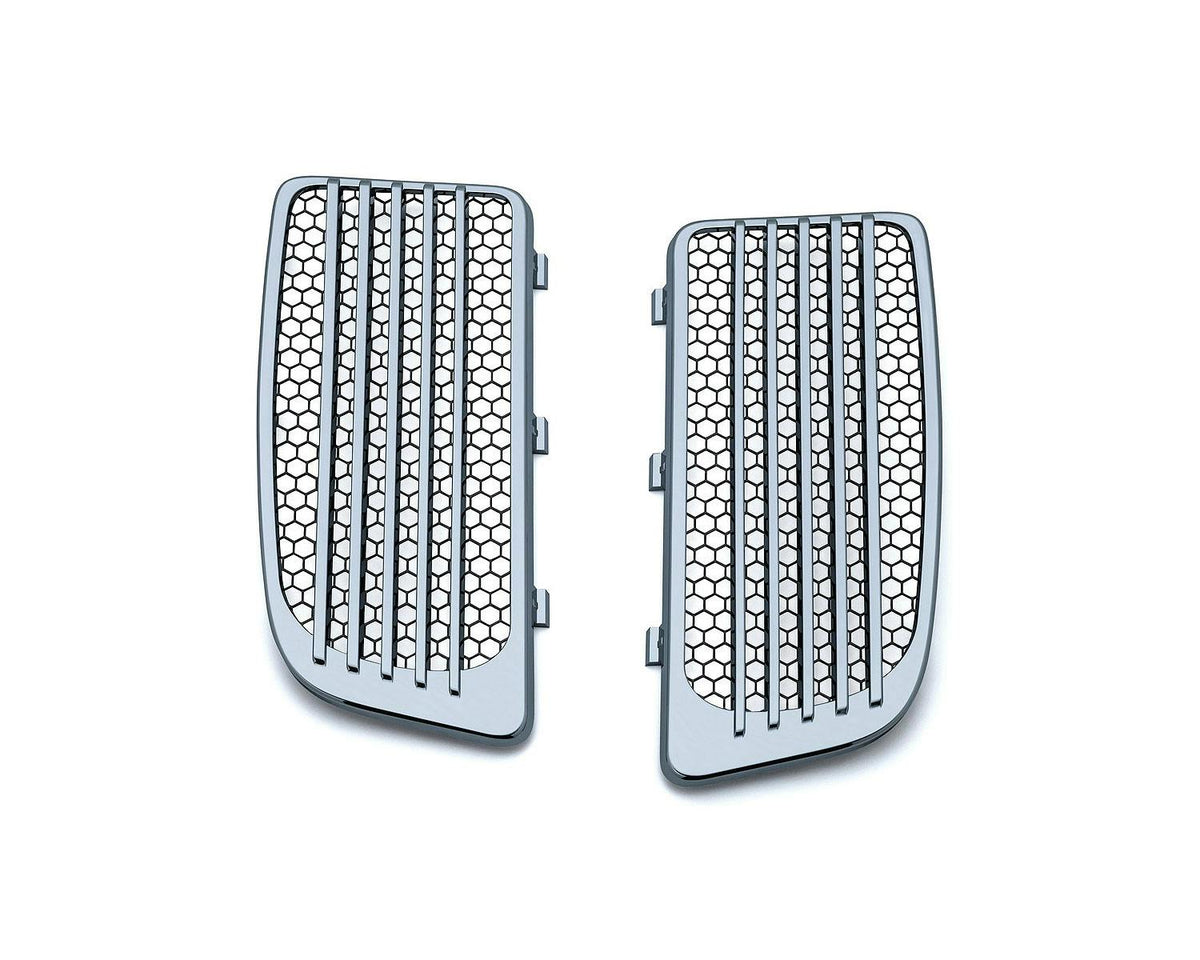 Kuryakyn Radiator Grilles - Twin-Cooled Touring / Chrome and Black / Pair | 7681