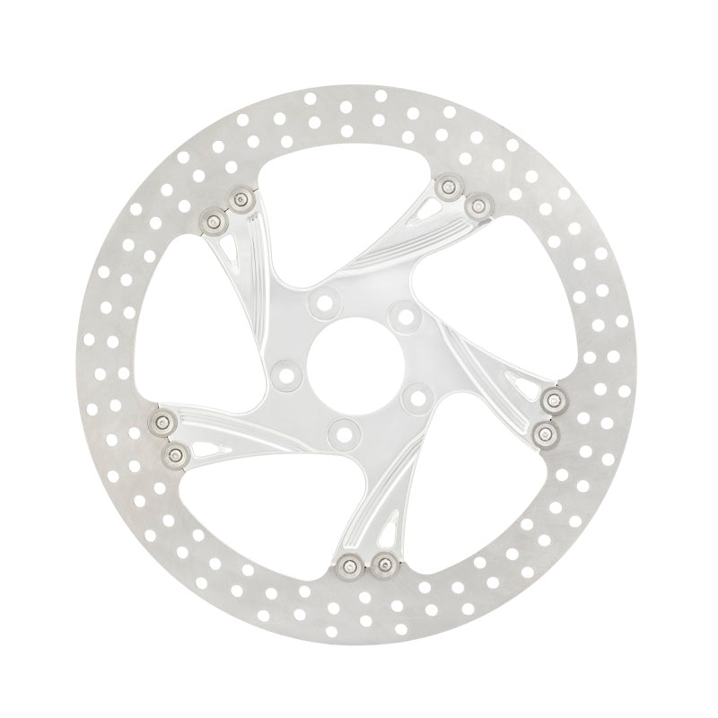 Performance Machine Disc/Carr 11.8 Cruise 前側 左側 - 黑色切削面 Platinum｜0133-1800XCRLS-BMP