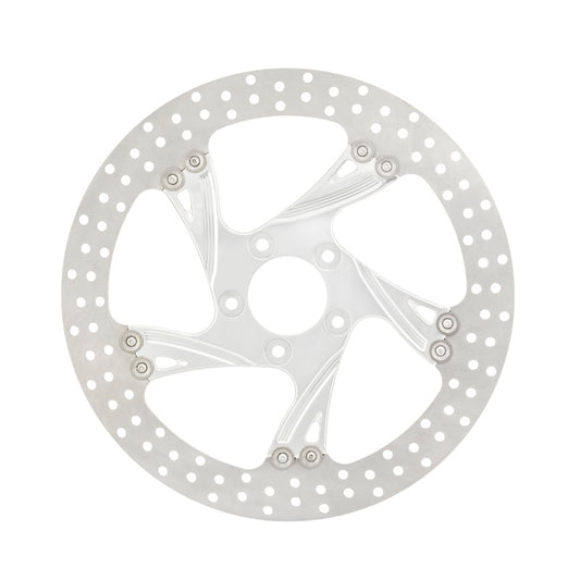 Performance Machine Disc/Carr 11.8 Cruise 前側 左側 - 黑色切削面 Platinum｜0133-1800XCRLS-BMP