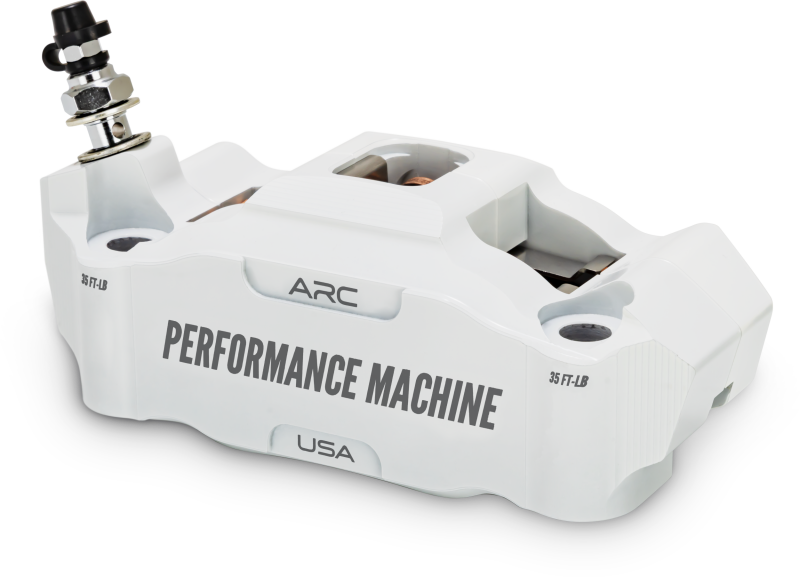 Performance Machine 125 x 4 Race Series Radial 固定座 卡鉗 附 ARC - 左側 - 白色｜0052-2427-WC