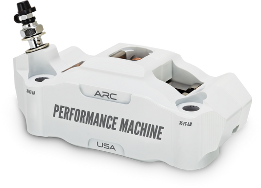 Performance Machine 125 x 4 Race Series Radial 固定座 卡鉗 附 ARC - 左側 - 白色｜0052-2427-WC