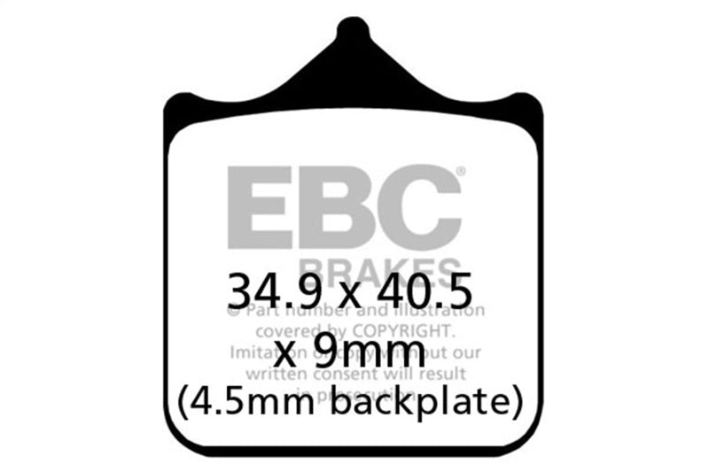EBC 13-23 BMW S 1000 R 前側 左側/右側 燒結 HH/R 煞車來令片｜FA604/4HH