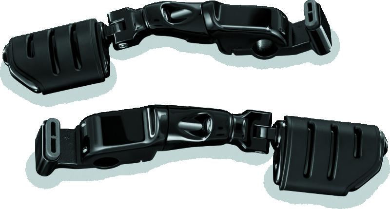 Kuryakyn Ergo II Trident Dually ISO 腳踏 附 長版 支臂 亮黑色｜3995