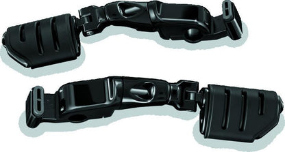 Kuryakyn Ergo II Trident Dually ISO 腳踏 附 長版 支臂 亮黑色｜3995