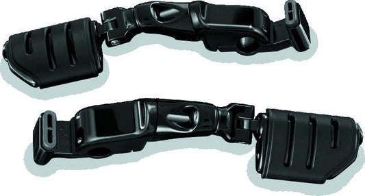 Kuryakyn Ergo II Trident Dually ISO 腳踏 附 長版 支臂 亮黑色｜3995