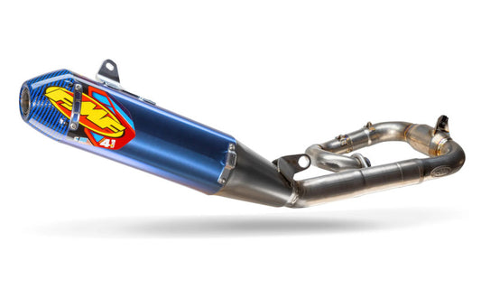 FMF Racing 19-26 Yamaha YZ250F/FX 陽極鈦合金 Factory 4.1 RCT 全段排氣管 附 藍色 端蓋｜044487