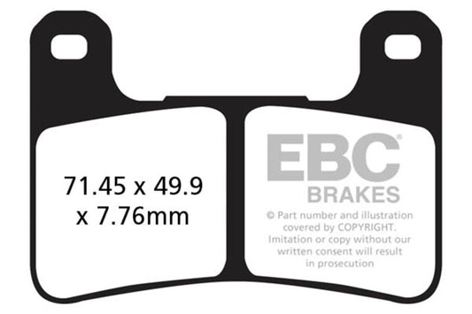EBC 19-23 Kawasaki KLZ 1000 Versys SE LT+ 附 ABS 前側 左側/右側 燒結 HH 煞車來令片｜FA379HH