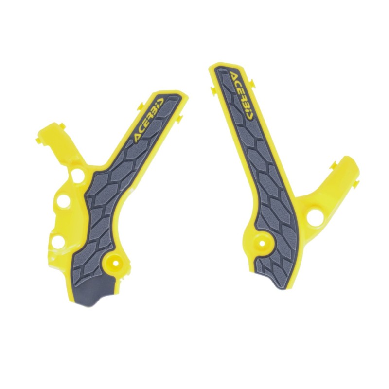 Acerbis 00+ Suzuki DRZ400E/S/SM 車架護蓋- X-握把 - 灰色/黃色｜2983341120