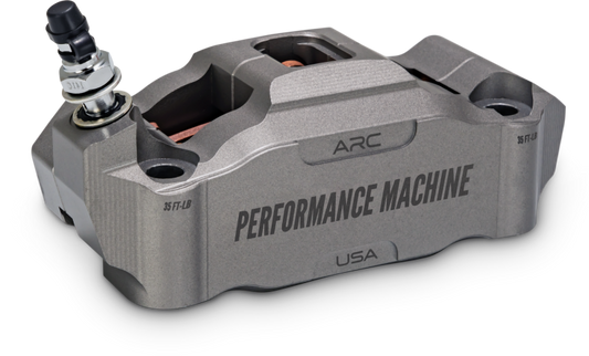 Performance Machine 125 x 4 Race Series Radial 固定座 卡鉗 附 ARC - 右側 - Gunmetal 灰色｜0052-2426-GYC