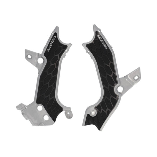 Acerbis 2024 Kawasaki KX450 車架護蓋- X-握把 - 銀色/黑色｜2983671015
