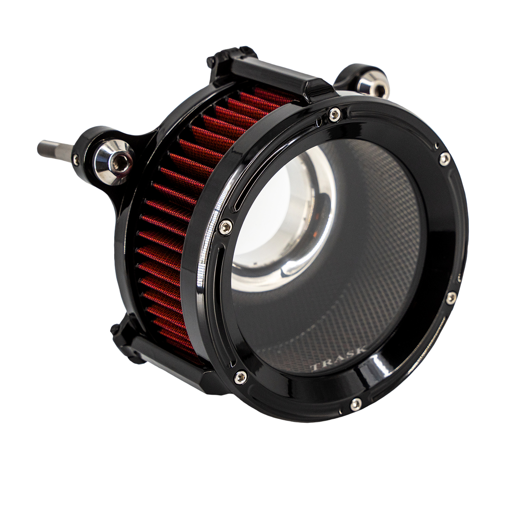 TM-1023GBK — Trask Assault Charge TM-1023GBK Gen 1 M8 Gloss Black Air Cleaner Kit