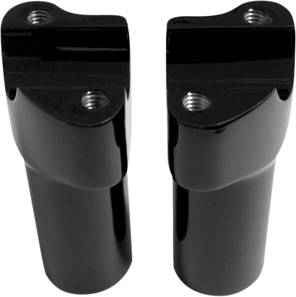 Drag Specialties DRG-0602-0351 GLOSS BLACK BUFFALO RISERS