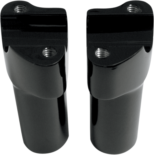 Drag Specialties DRG-0602-0351 GLOSS BLACK BUFFALO RISERS