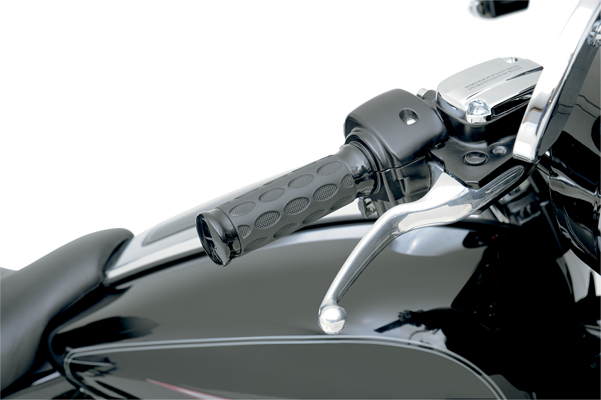 Drag Specialties DRG-0630-0774 GRIPS HOTOP BLK/RUB