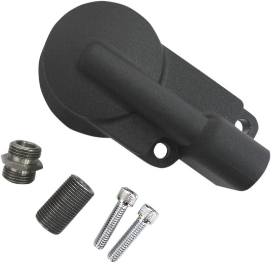 Drag Specialties BLACK OIL FILTER MOUNT - DRG-0712-0390