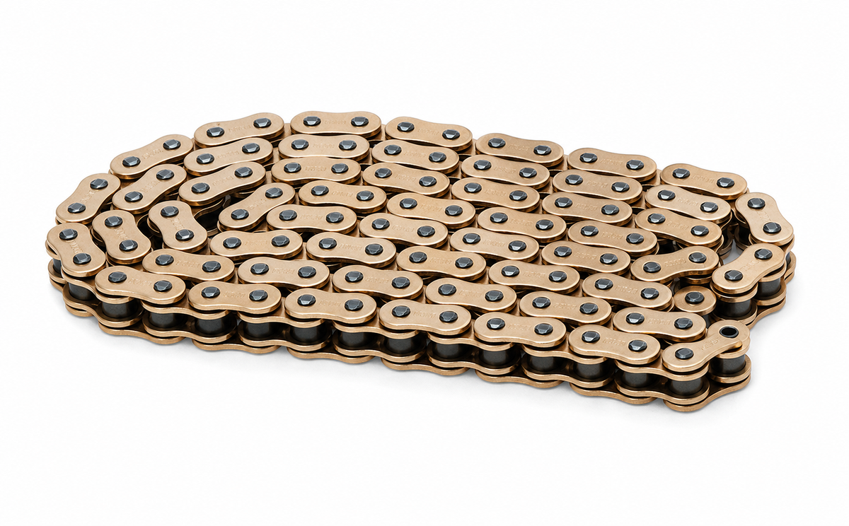 EK 1223-0676 520 ZVX3 Sportbike Chain - 120 Links - Gold