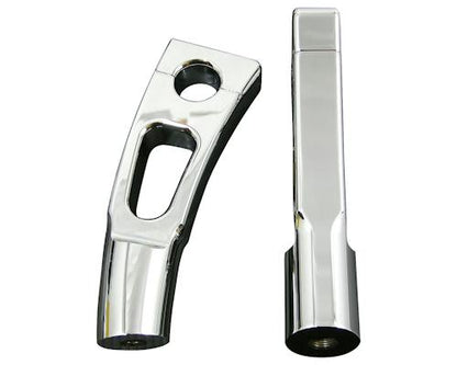 Neofactory 001506 chrome slotted riser pair - main view