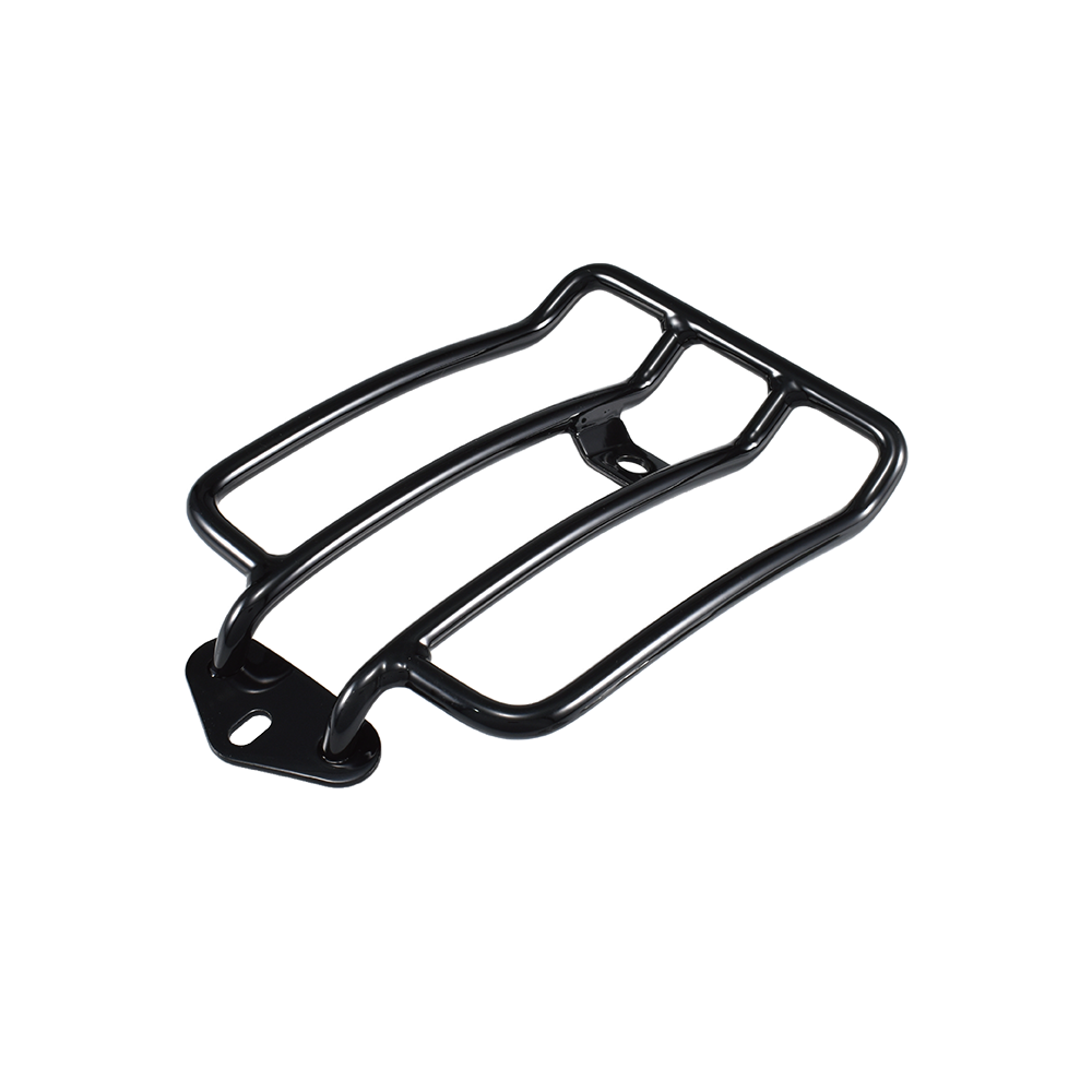 MotoTown Black Steel Solo-Seat Luggage Rack for 2004-2020 Sportster XL - FG-010013