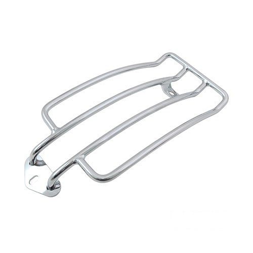 MotoTown Solo-Seat Luggage Rack with Mounting Hardware - Chrome for 2006-2017 Dyna