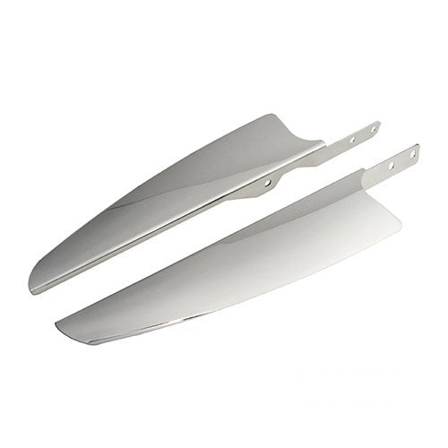 MotoTown Wind Deflector, Fork Mount, Chrome for 1986-2017 FLST / C/F/FB / FBS, FLS / S
